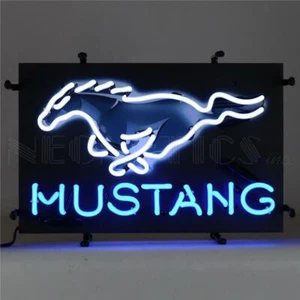 Ford Mustang Pony Junior Colorful Neon Wall Sign w Backing Neonetics 17" 5SMLMJ - Picture 1 of 1