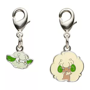 Pokemon Center National Zukan Metal Charm 546 547 Cottonee Whimsicott Unova - Picture 1 of 1