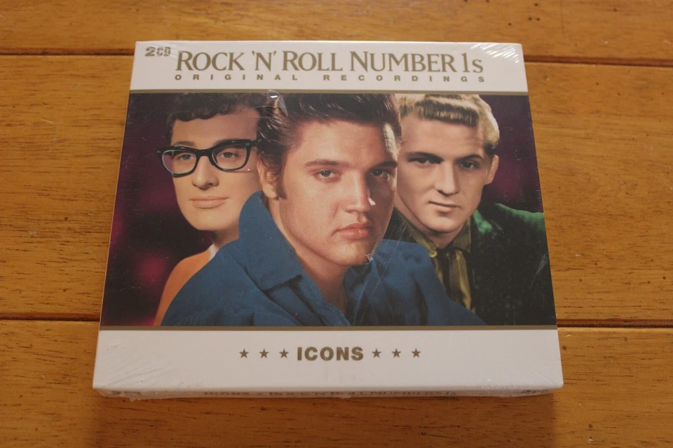 ROCK N ROLL NUMBER 1's - ICONS - VARIOUS ARTISTS (2 CD SET) [NEW SEALED] - Image 1 of 4