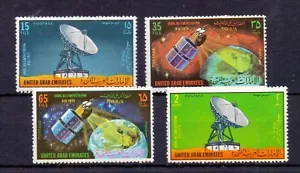 U.A.E. Juego de satélites Jabal Ali 1975 (4) SG36-9 montado sin montar o nunca montado Cat 22 £ - Imagen 1 de 2