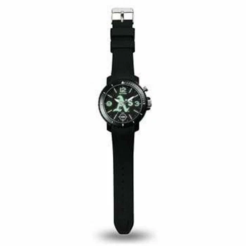 NEW! OAKLAND A'S ATHLETICS MEN'S GHOST SPORTS WATCH LICENSED Cover