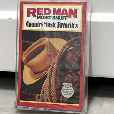 NEW Red Man Moist Snuff, Country Music Favorites, Cassette Tape, 1991***READ - Image 1 of 4
