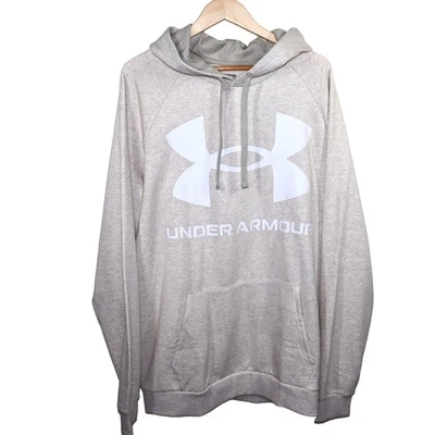 Under Armour Hoodie Mens Tall XXL Light Gray Loose Fit Soft Comfortable NWOT - Image 1 of 4