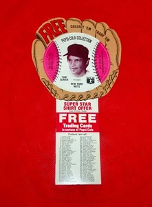 Disco da baseball Mets Tom Seaver 1977 Pepsi-Cola con guanto e linguetta - Foto 1 di 2