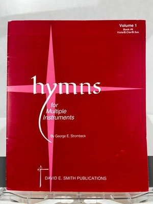 George E. Strombeck Hymns Sheet Music Volume 1 Viola B Clarinet B Saxophone - Image 1 of 4