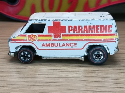 Vintage Hot Wheels Redline Super Van Paramedic Ambulance 1st Issue No Markers - Image 1 of 4