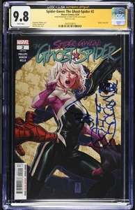 Spider-Gwen: The Ghost-Spider #2 CGC 9.8 JSA Firmado y Comentario Robbi Rodriguez - Imagen 1 de 2