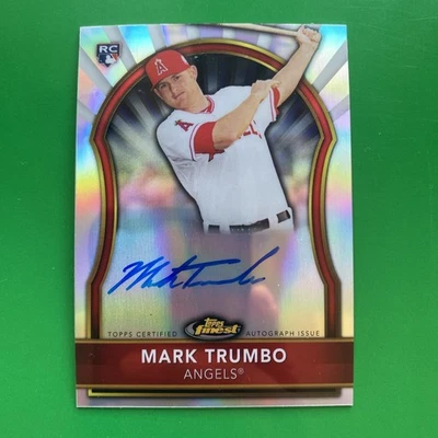 Mark Trumbo 2011 Topps Finest Rookie RC Auto Card #71 LTD #235/499 - Image 1 of 3