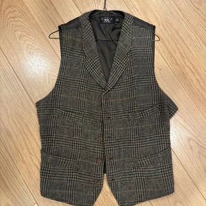 RRL Ralph Lauren Wool Tweed Waistcoat Medium - Picture 1 of 4