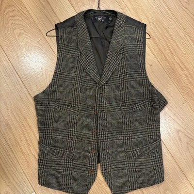 RRL Ralph Lauren Wool Tweed Waistcoat Medium - Image 1 of 4