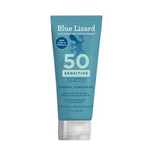 Blue Lizard SENSITIVE Mineral Sunscreen with Zinc Oxide, 3 Fl Oz (Pack of 1) - Picture 1 of 7