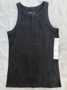 Camiseta sin mangas acanalada negra Cat & Jack para niñas talla grande (10-12) nueva con etiquetas - Imagen 1 de 4