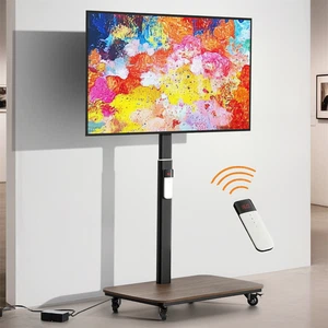 Soporte TV Enrollable para 37-77 Pulgadas hasta 60 kg Altura Ajustable Max VESA 600x400 - Imagen 1 de 12