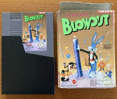 NES ~ The BUGS BUNNY BLOWOUT ~ Nintendo NES-H8-AUS Cart + Sleeve + Box Pal A - Image 1 of 4