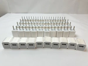 Adaptador de corriente cargador de pared USB para el hogar OEM 100V 5W para Apple (A1385)- Paquete de 50 - Imagen 1 de 7