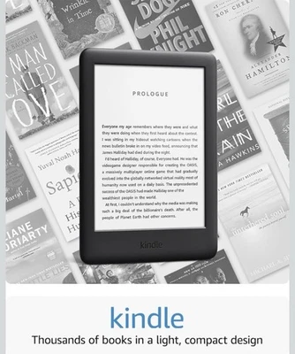 Amazon Kindle 2019 6 inch Screen WiFi Audible 8GB - Black - Image 1 of 4