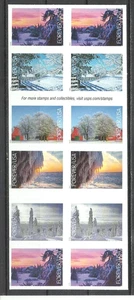 Estampillas de Estados Unidos: paisajes de invierno 2025, folleto de 20 caras de 2.  Como nuevo NH. - Imagen 1 de 2
