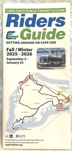 Cape Cod ÖPNV SYSTEM Riders Guide Herbst/Winter 2025-2026 *NEU* mit Karte - Bild 1 von 4