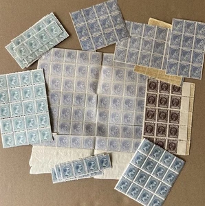 1879–1899 Mint Stamp Lot, Blocks & Panes - Picture 1 of 5