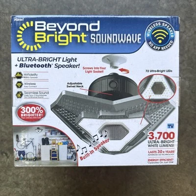 Bright Light Screws Into Light Socket with Built-In Bluetooth Speaker - Image 1 of 4