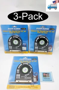 3-pack: NEW AOC FC-2000 PC System Blower PCI/ISA Slot Fan/VGA Graphic Cooler - Afbeelding 1 van 15