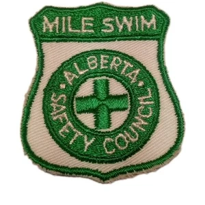Distintivo abilità nuoto scout patch consiglio di sicurezza Mile Swim Alberta - Foto 1 di 2