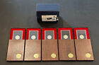 Lot of 5 1971 S Eisenhower Ike Proof Silver Dollars Original US Mint Box Toning