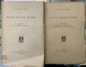(Benedetto Croce) NUOVE PAGINE SPARSE - I-II SERIE - Ricciardi 1949 - Imagen 1 de 1