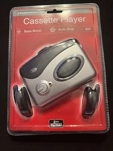 Cassette Player Portable Durabrand Model 820M Bass Boost Auto Stop Belt Clip New - Picture 1 of 2
