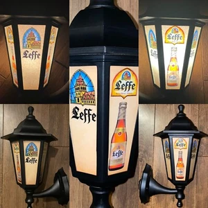 Leffe Beer Leffe Belgian Lager Wall Sign pub bar Indoor Outdoor lantern man cave - Picture 1 of 12