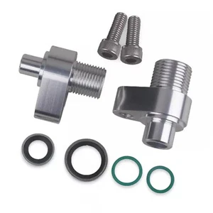 LS New AC Compressor adapter fittings for Denso 10S17F & 10S20F CNC Machined - Picture 1 of 9