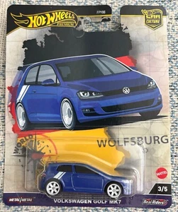 HOT WHEELS PREMIUM CAR CULTURE WORLD TOUR VOLKSWAGEN GOLF MK7 Blue - Picture 1 of 2