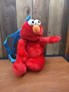 Elmo Rucksack Backpack Plüsch 14-1/2 Zoll Große Sesamstraße Pyramide Marke 2002 - Bild 1 von 6