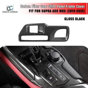 1pcs Real Carbon Fiber Gear Shift Panel Trim For GR Supra A90 MK5 2019+ (LHD) - Bild 1 von 9