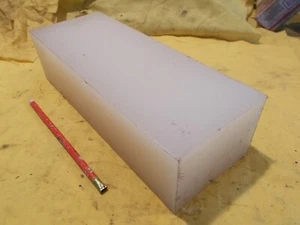 POLYPROPYLENE BAR machinable plastic poly flat stock sheet 3" x 4 1/4" x 11 1/2" - Picture 1 of 1