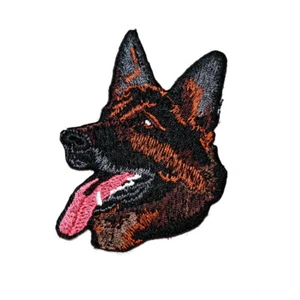 German Shepherd Head Patch K9 Pet Dog Artwork Emblem for DIY Iron on Clothes Bag - Picture 1 of 10