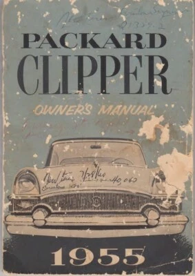Packard Clipper 1955 manual del propietario, cubierta terrible, páginas interiores en buen estado Foto 1 de 4