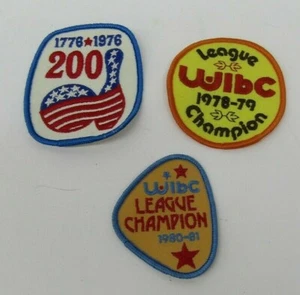 Lotto toppe WBIC Bowling League donna vintage anni '70 - Foto 1 di 2
