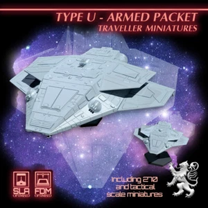 2. Dynastie - 3D-gedrucktes Typ U bewaffnetes Paket - 28 mm - 1/270 & 1 Zoll Sechskant - Bild 1 von 2