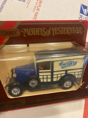 VTG NIB MATCHBOX MODELS OF YESTERYEAR 1930 MODEL A FORD VAN - CARTER'S,  #Y-21 - Image 1 of 3