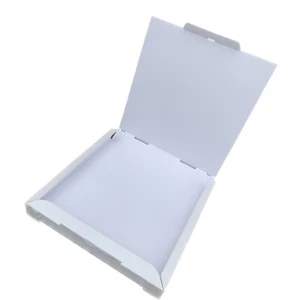 Pizza Boxes (WHITE) Made in Italy - Size 13"x 13"x 1".5/8 Pack of 75 - Picture 1 of 6
