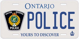Ontario Halton Polizei beliebiger Name personalisiert Neuheit Auto Nummernschild - Bild 1 von 5