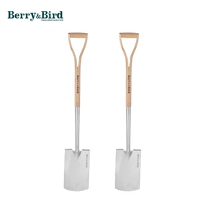Berry&Bird 2PCS Digging Spade 43" Stainless Steel Garden Border Spade D-Handle - Picture 1 of 11