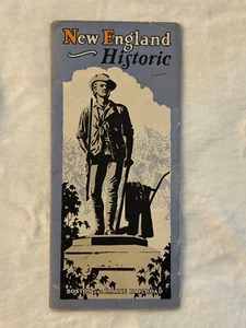 New England Historic Travel Brochure Guide Boston & Maine Railroad RR Landmarks - Picture 1 of 7