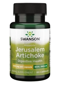 Swanson Prebiotic Jerusalem Alcachofa - 90% Inulina 400mg 60 Cápsulas - Imagen 1 de 2