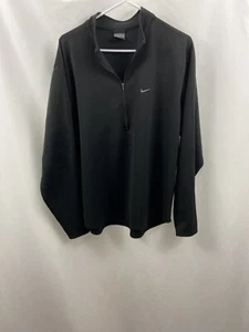 Nike Mens Black 1/2 Zip Size XL Dri Fit Long Sleeve Pullover - Picture 1 of 10