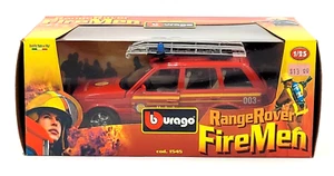 Burago Range Rover Fire Men 1:25 Scale Cod 1545 Red Collectible Diecast - Picture 1 of 7