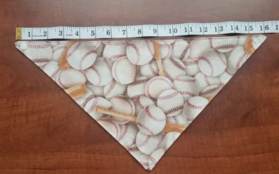 1 Bandana For Dogs 13 To 15 Pounds Plastic Snap Button  Handmade - Image 1 of 3