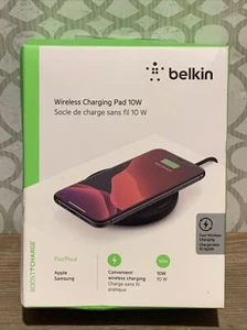 🍒 Belkin BOOSTUP 10W Qi Wireless Charging Pad - Black‼️ Open 📦 - Picture 1 of 2