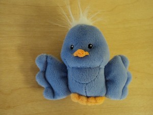 muñeco azul fisher price